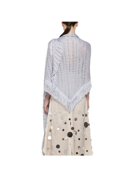 Scialle Simona Corsellini donna SLO0401 Argento traforato frange lurex SIMONA CORSELLINI | Scialle | SLO04010036